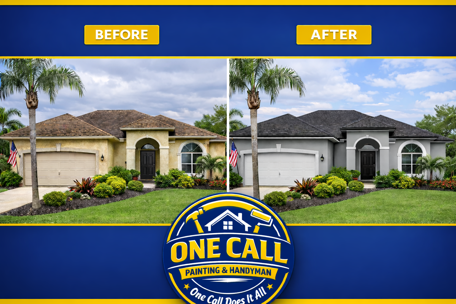 Exterior Painting Before and After